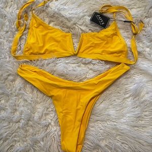 NWT yellow bikini!